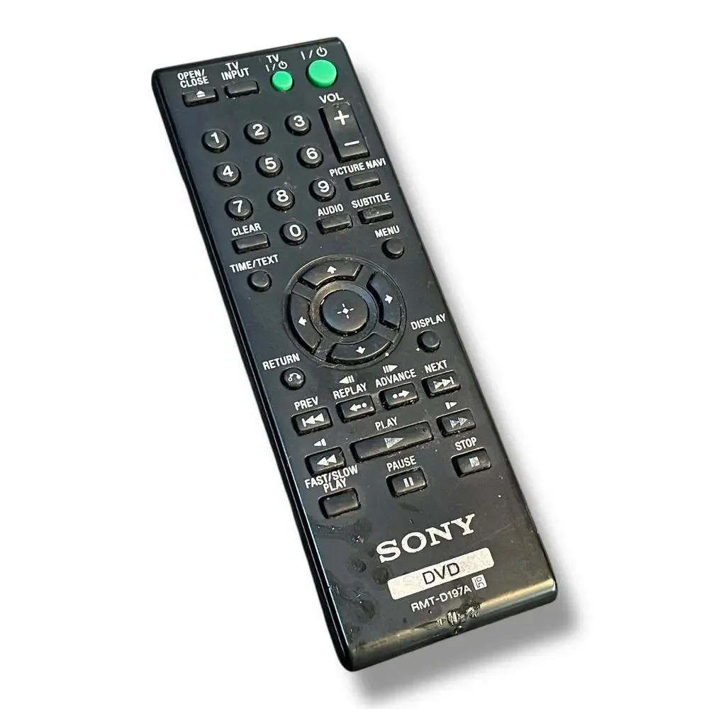 Sony RMT-D197A DVD Player Remote Control DVP-SR200P DVP-NS710H Replacement OEM